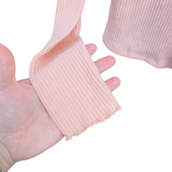 🌟3 For $15 SALE🌟 Abercrombie & Fitch Off Shoulder Cropped Long Sleeve Top - Picture 3 of 6